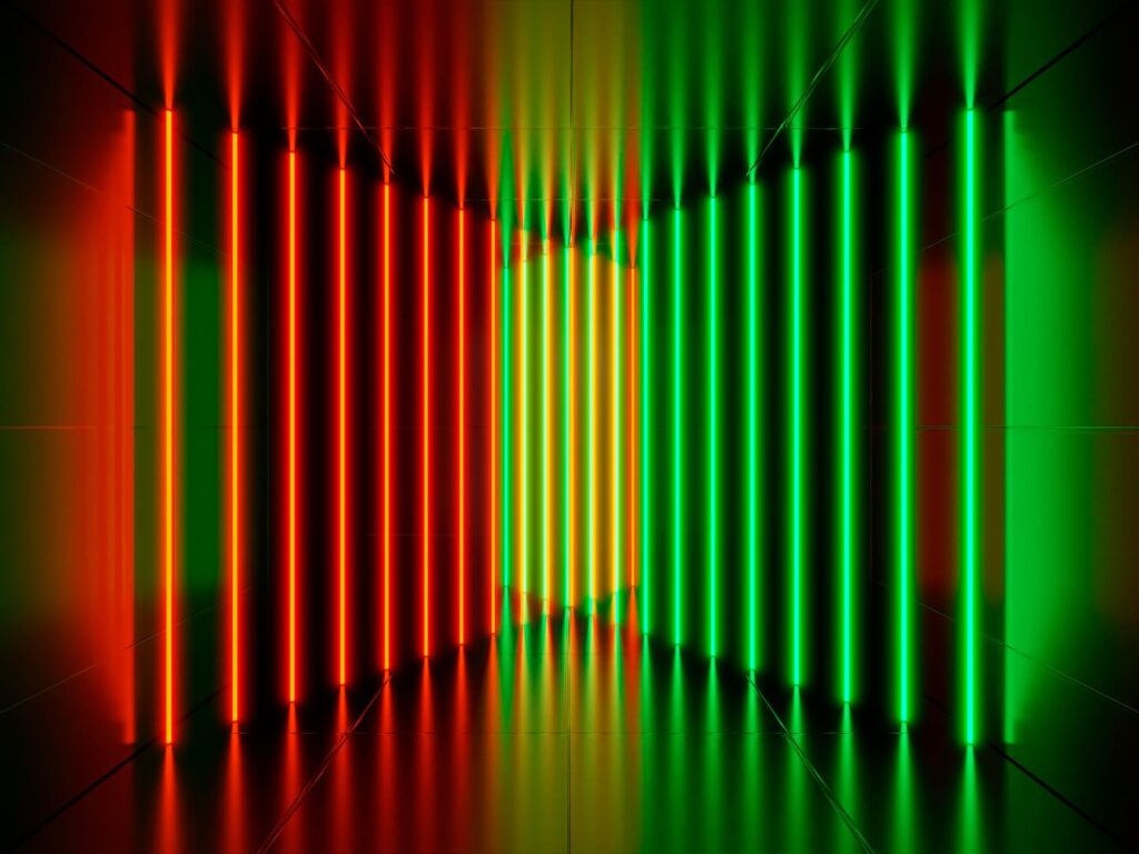 3d neon lights background 1